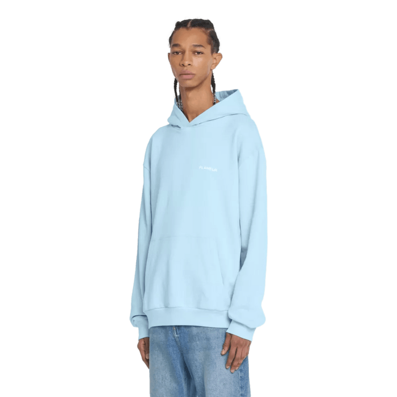 FLANEUR M SWEATER FLANEUR Essential Hoodie Lichtblauw - Match Laren