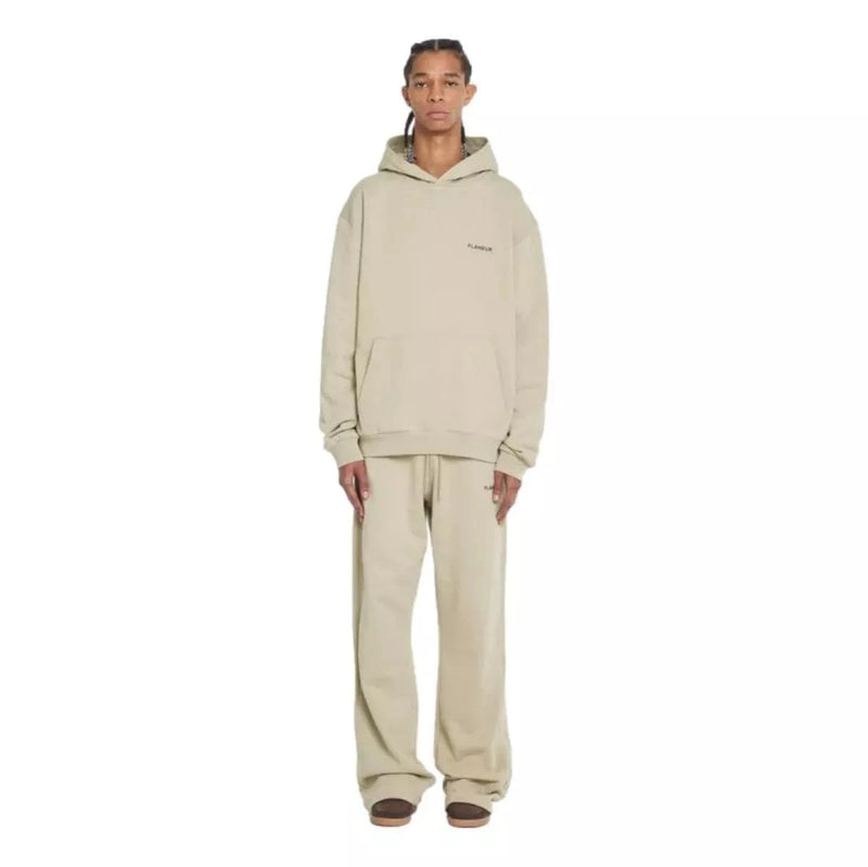 FLANEUR M SWEATER Flaneur Logo Hoodie Zand - Match Laren