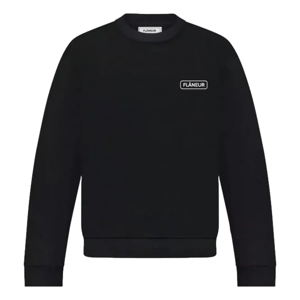 FLANEUR M SWEATER Flaneur Metropolis Sweater Zwart - Match Laren