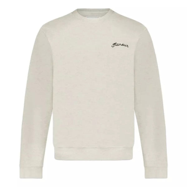 FLANEUR M SWEATER Flaneur Signature Trui Heather Koel Grijs - Match Laren