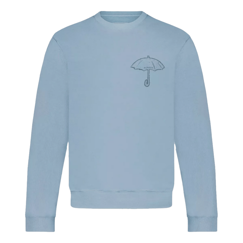 FLANEUR M SWEATER FLANEUR Umbrella Sweater Blauw - Match Laren