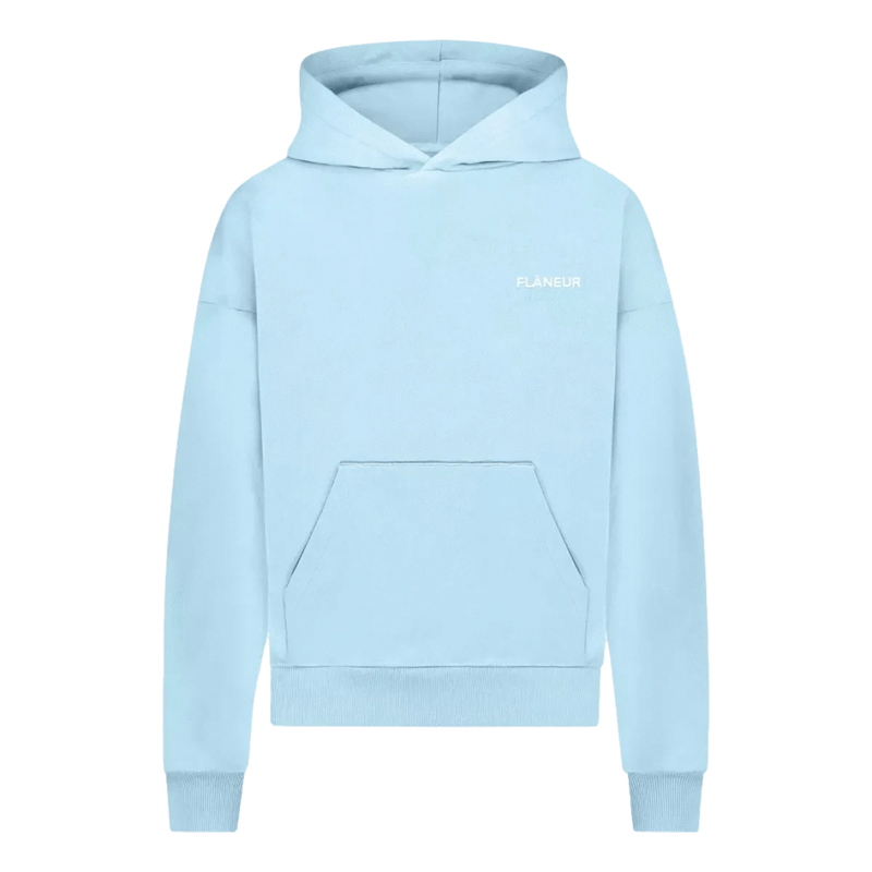 FLANEUR FLANEUR Essential Hoodie Lichtblauw - Match Laren