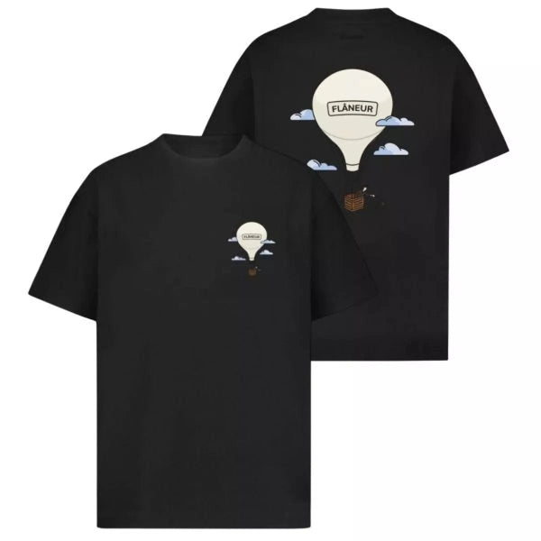 FLANEUR M T-SHIRT Flaneur Aeronautique T-shirt Zwart - Match Laren