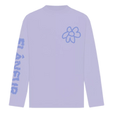 FLANEUR M T-SHIRT FLANEUR Flower Longsleeve Paars - Match Laren