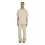 FLANEUR M T-SHIRT Flaneur Logo T-Shirt Beige - Match Laren