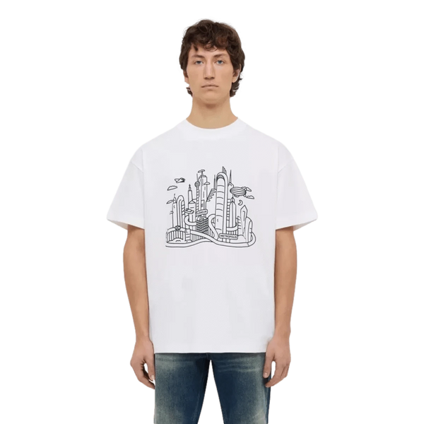 FLANEUR M T-SHIRT Flaneur Metropolis T-Shirt Wit - Match Laren