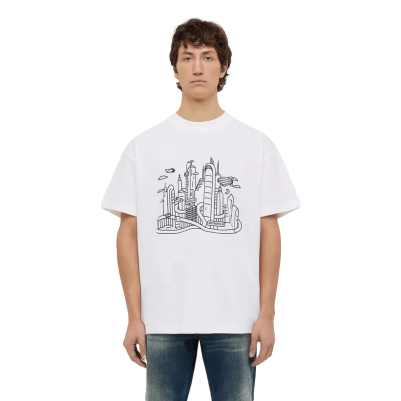 FLANEUR M T-SHIRT Flaneur Metropolis T-Shirt Wit - Match Laren