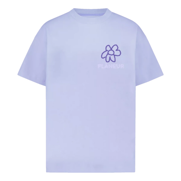 FLANEUR M T-SHIRT FLANEUR Paars Flower T-Shirt - Match Laren