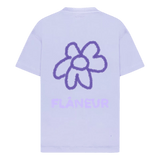 FLANEUR M T-SHIRT FLANEUR Paars Flower T-Shirt - Match Laren