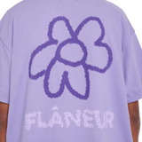 FLANEUR M T-SHIRT FLANEUR Paars Flower T-Shirt - Match Laren