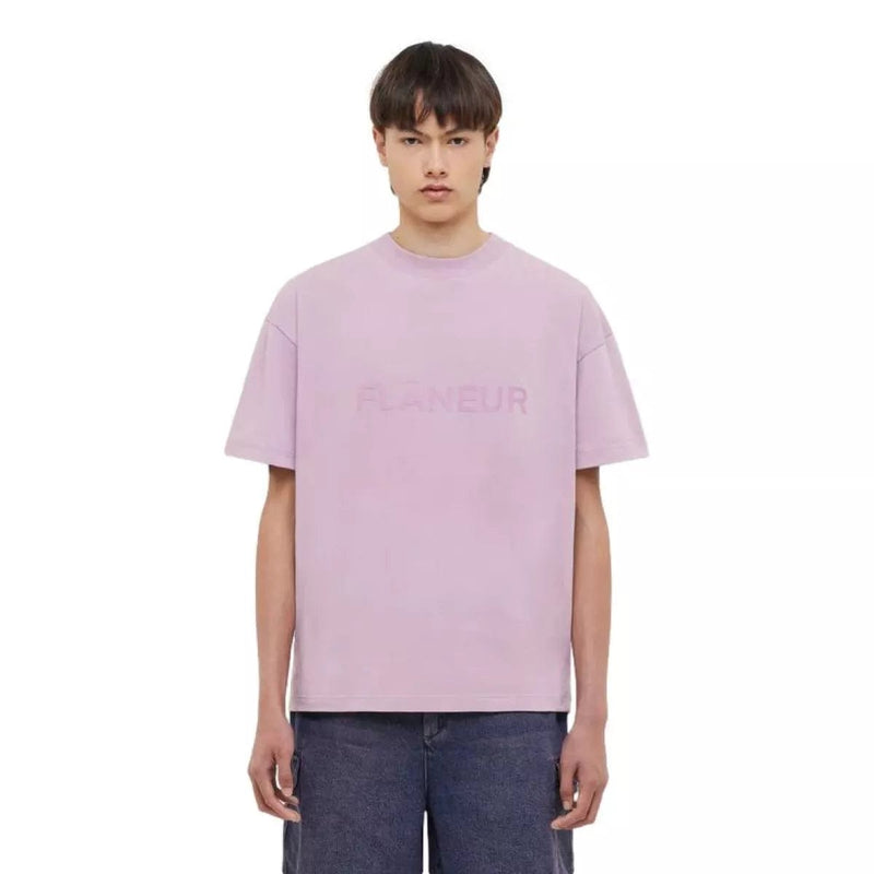 FLANEUR M T-SHIRT Flaneur Tonal Logo T-Shirt Mauve - Match Laren