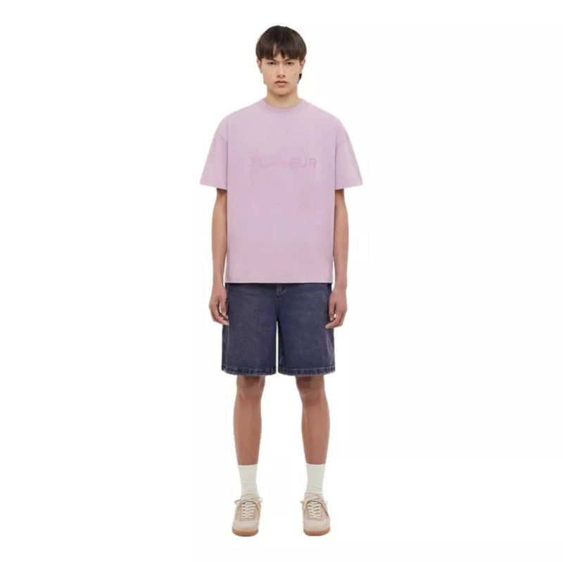 FLANEUR M T-SHIRT Flaneur Tonal Logo T-Shirt Mauve - Match Laren