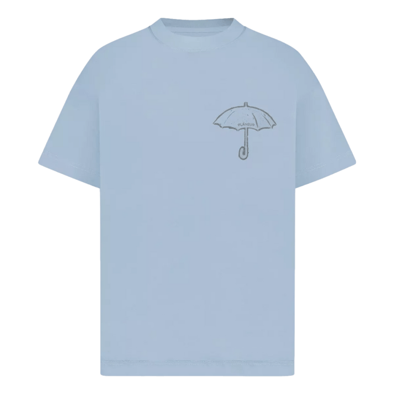 FLANEUR M T-SHIRT FLANEUR Umbrella T-Shirt Blauw - Match Laren