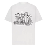 FLANEUR M T-SHIRT S / WIT COMBI Flaneur Metropolis T-Shirt Wit - Match Laren