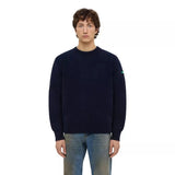 FLANEUR M TRUI Flaneur Badge Knit Trui Donkerblauw - Match Laren