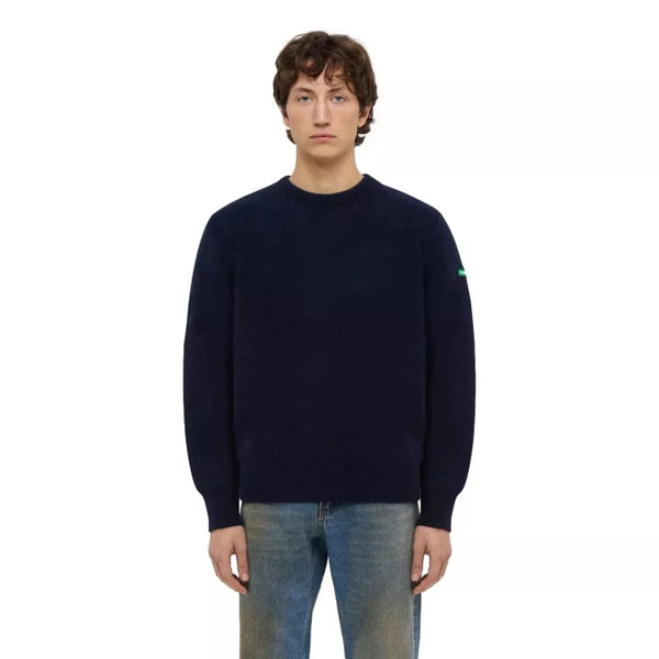 FLANEUR M TRUI Flaneur Badge Knit Trui Donkerblauw - Match Laren