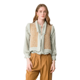 FORTE_FORTE M GILET Forte Forte Gilet Van Natté Tweed Goud - Sisera