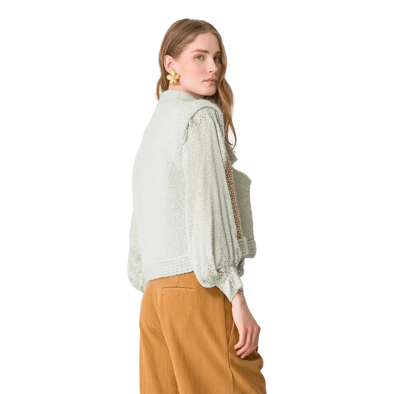 FORTE_FORTE M GILET Forte Forte Gilet Van Natté Tweed Goud - Sisera
