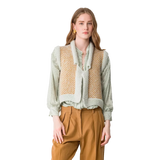 FORTE_FORTE Forte Forte Gilet Van Natté Tweed Goud - Sisera