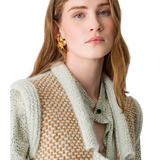 FORTE_FORTE Forte Forte Gilet Van Natté Tweed Goud - Sisera