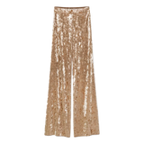 FORTE_FORTE Forte Forte Broek Juta Champagne - Sisera