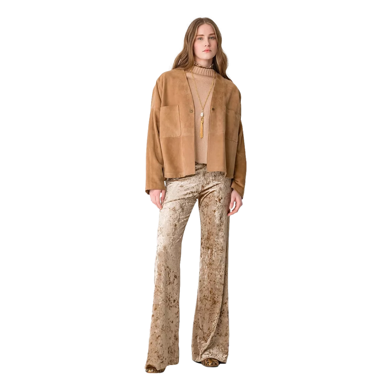 FORTE_FORTE Forte Forte Broek Juta Champagne - Sisera