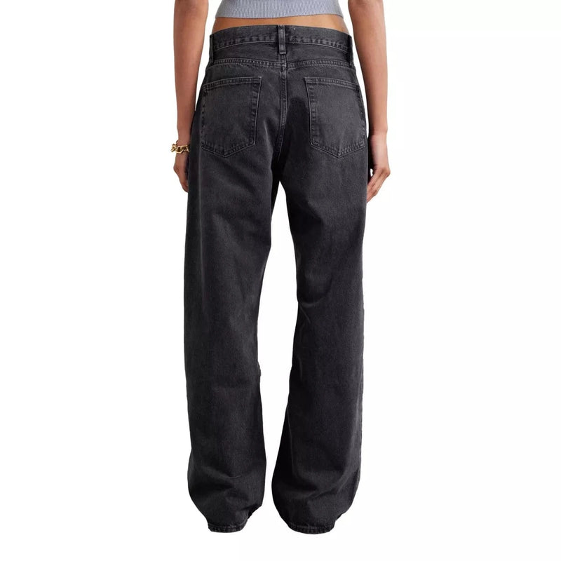 FRAME JEANS BROEK Frame The Arrow Zwarte Denim Jeans - Sisera Laren