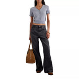 FRAME JEANS BROEK Frame The Arrow Zwarte Denim Jeans - Sisera Laren
