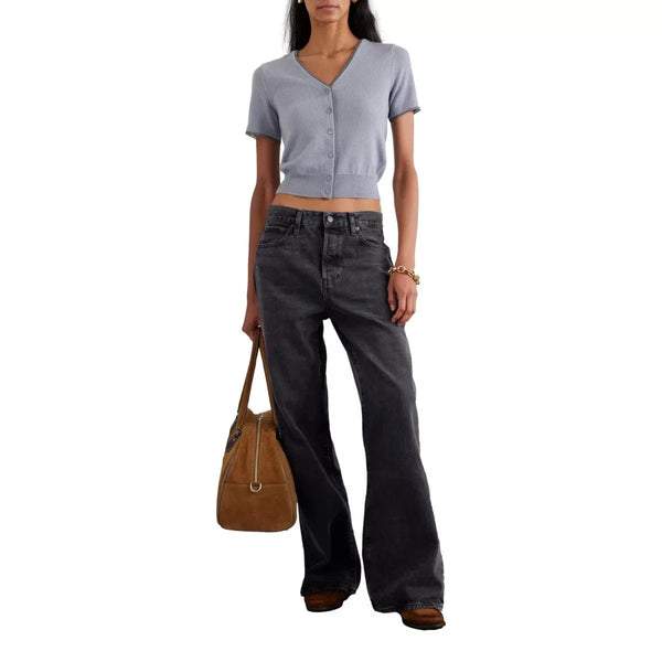 FRAME JEANS BROEK Frame The Arrow Zwarte Denim Jeans - Sisera Laren