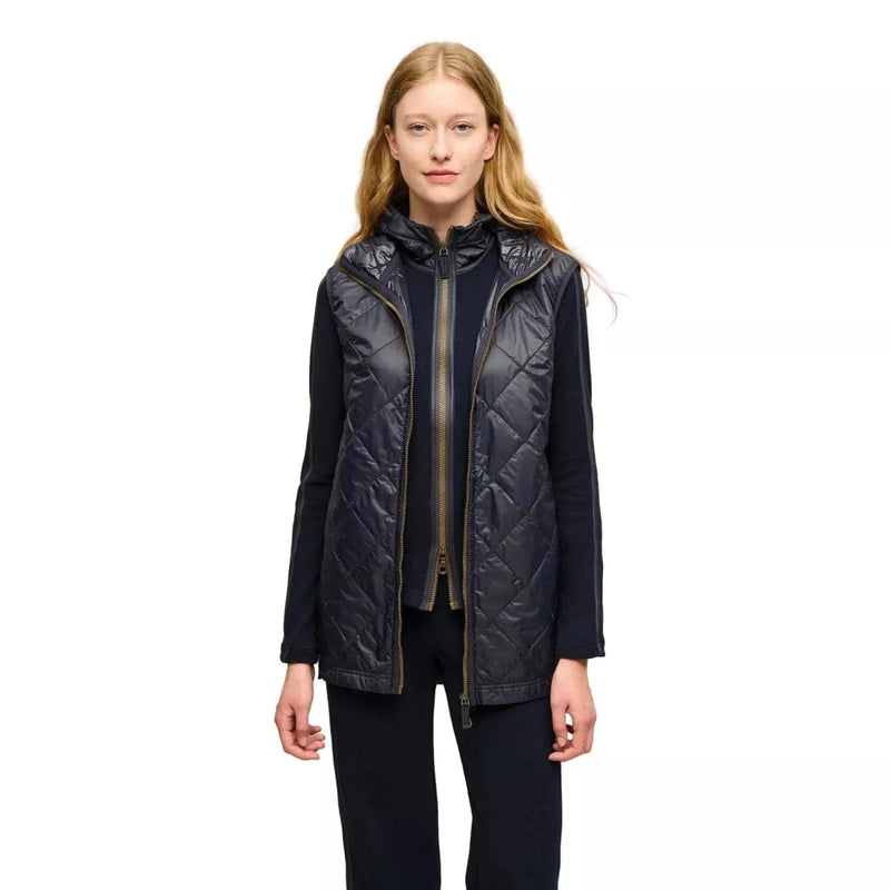 FRAUENSCHUH M BODYWARMER Frauenschuh Melanie Quilted Bodywarmer Lang Marine - Match Laren