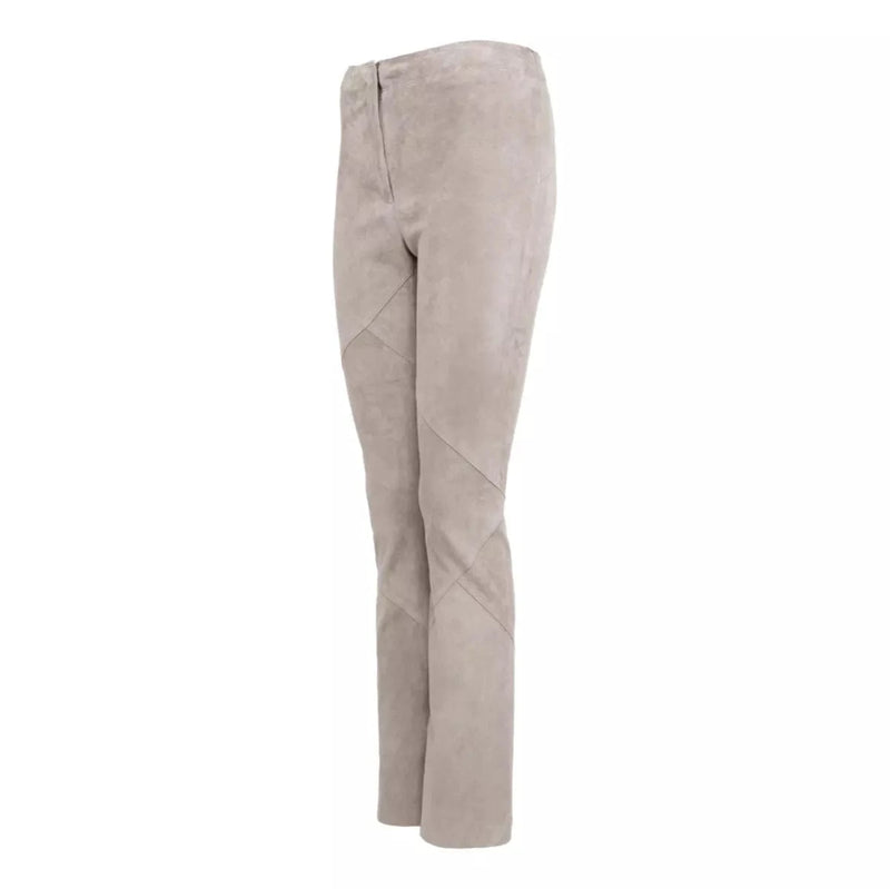 FRAUENSCHUH M BROEK Frauenschuh Leren Broek Aurelia Zand - Match Laren