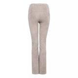 FRAUENSCHUH M BROEK Frauenschuh Leren Broek Aurelia Zand - Match Laren