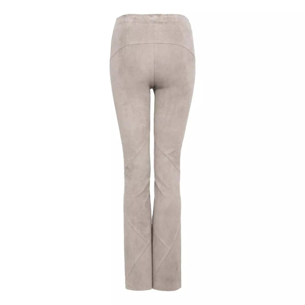 FRAUENSCHUH M BROEK Frauenschuh Leren Broek Aurelia Zand - Match Laren