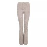 FRAUENSCHUH M BROEK Frauenschuh Leren Broek Aurelia Zand - Match Laren