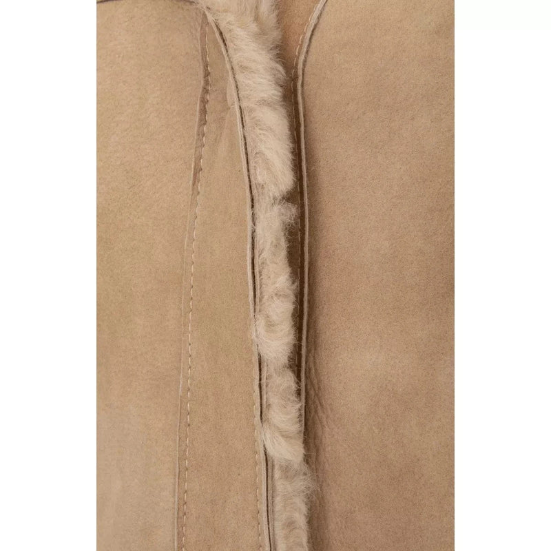 FRAUENSCHUH M JAS 2 / CAMEL FRAUENSCHUH Lambskin cape with hood Olivera-LL - Match Laren
