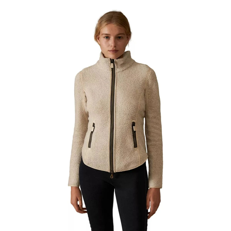 FRAUENSCHUH SP VEST Frauenschuh Wera Cashmere Teddy Fleece Jacket Ecru - Match Laren