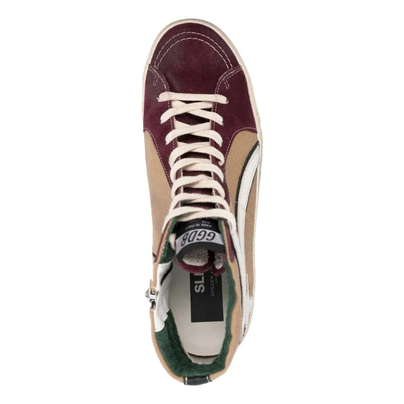 GOLDEN GOOSE M SNEAKER Golden Goose Sneakers Hoog Bordeaux - Sisera Mechelen