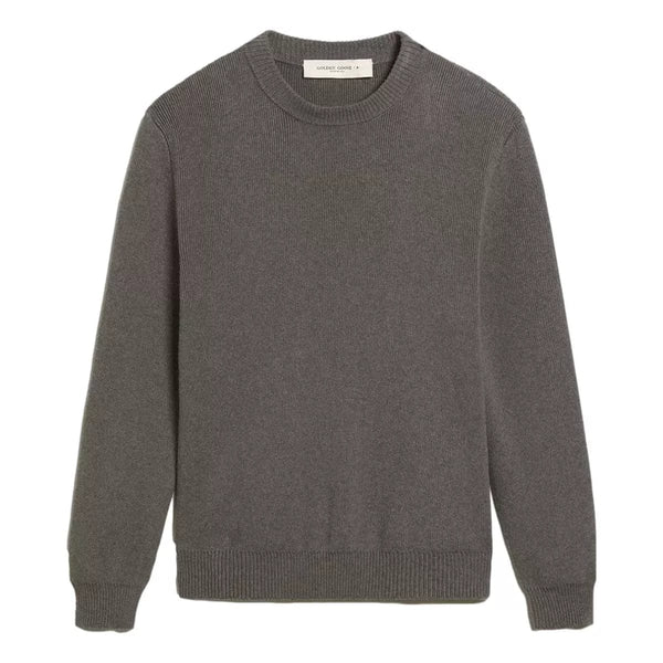 GOLDEN GOOSE M TRUI S / GRIJS Golden Goose Round-Neck Sweater Met Logo Op Rug Grijs - Match Laren