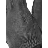 HESTRA M HANDSCHOENEN HESTRA Deerskin Primaloft Rib Gloves Black - Match Laren