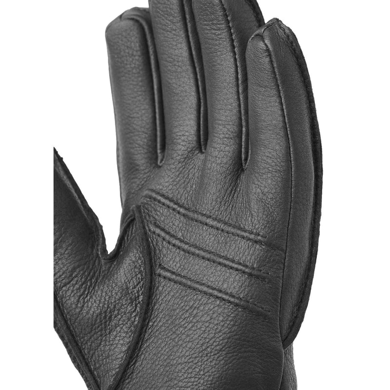 HESTRA M HANDSCHOENEN HESTRA Deerskin Primaloft Rib Gloves Black - Match Laren