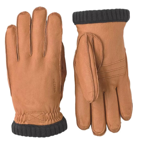 HESTRA M HANDSCHOENEN HESTRA Deerskin Primaloft Rib Gloves Camel - Match Laren