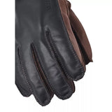 HESTRA M HANDSCHOENEN HESTRA Leren Skihandschoenen Wakayama 5-finger Marine/Bruin - Match Laren