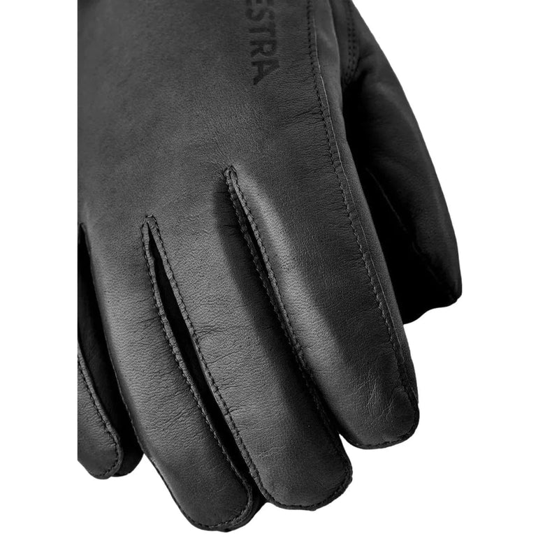 HESTRA SKI HANDSCHOEN 7 / ZWART HESTRA Leather Swisswool Classic 5-finger Black - Match Laren
