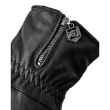 HESTRA SKI HANDSCHOEN 7 / ZWART HESTRA Leather Swisswool Classic 5-finger Black - Match Laren