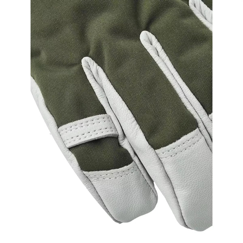 HESTRA SKI HANDSCHOEN 9 / ARMY HESTRA Army Leather Heli 5-finger Skihandschoenen Army - Match Laren