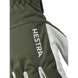 HESTRA SKI HANDSCHOEN 9 / ARMY HESTRA Army Leather Heli 5-finger Skihandschoenen Army - Match Laren