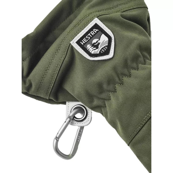 HESTRA SKI HANDSCHOEN 9 / ARMY HESTRA Army Leather Heli 5-finger Skihandschoenen Army - Match Laren