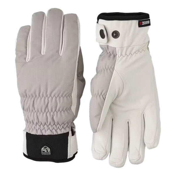 HESTRA SKI HANDSCHOEN HESTRA Luomi Czone Female 5-finger Gloves Grey - Match Laren