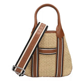 HOGAN M TAS ONE / COQNAC COMBI Hogan Handtas Piccola in Raffia - Match Laren