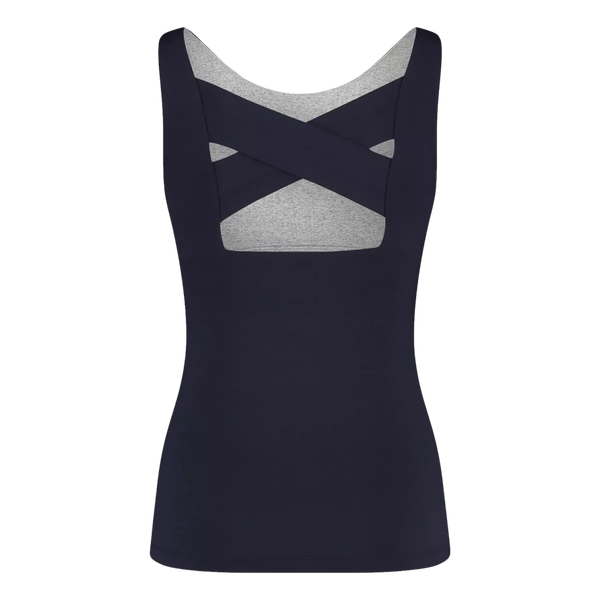 HOUSE OF GRAVITY SP TOP House Of Gravity Cross Tank Top Marine - Match Laren